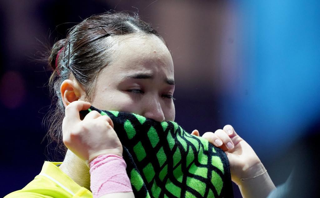 伊藤美诚被孙颖莎打到捂脸望天孙颖莎强势逆袭，伊藤美诚遭重创捂脸望天